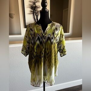 Chico’s short sleeved blouse - Chico’s size 0 / Small -